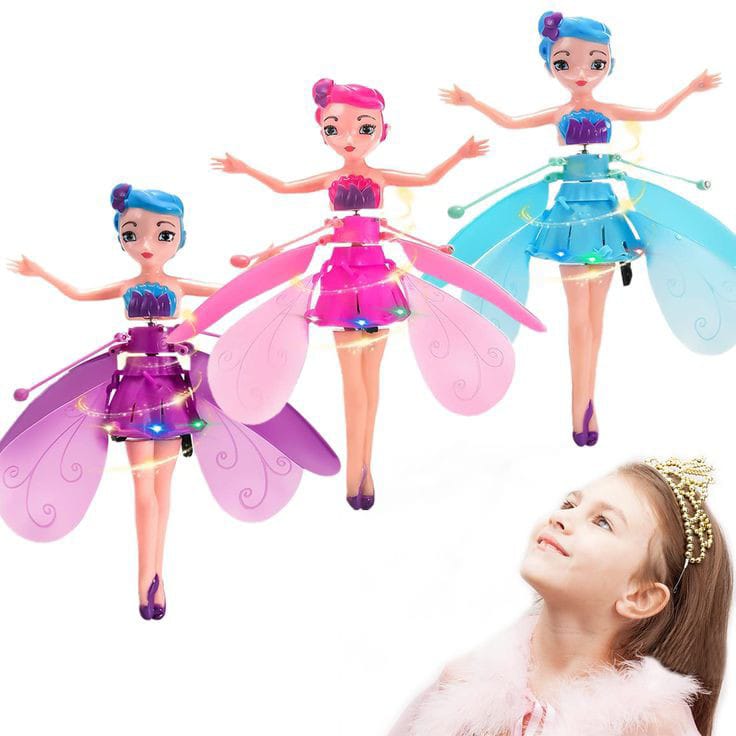 Touch Flying Princess Doll Toy (1 Year Warranty)