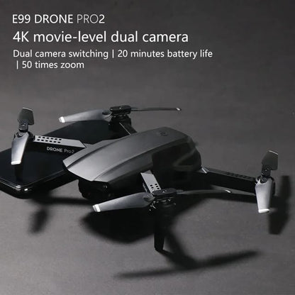 E99 pro K3 Foldable Remote-control 4k drone with dual camera & battery (1 year warranty)