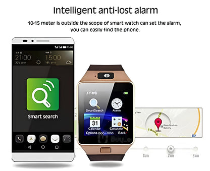 Android 5g sim calling smartwatch with camera (1 Year Warranty)