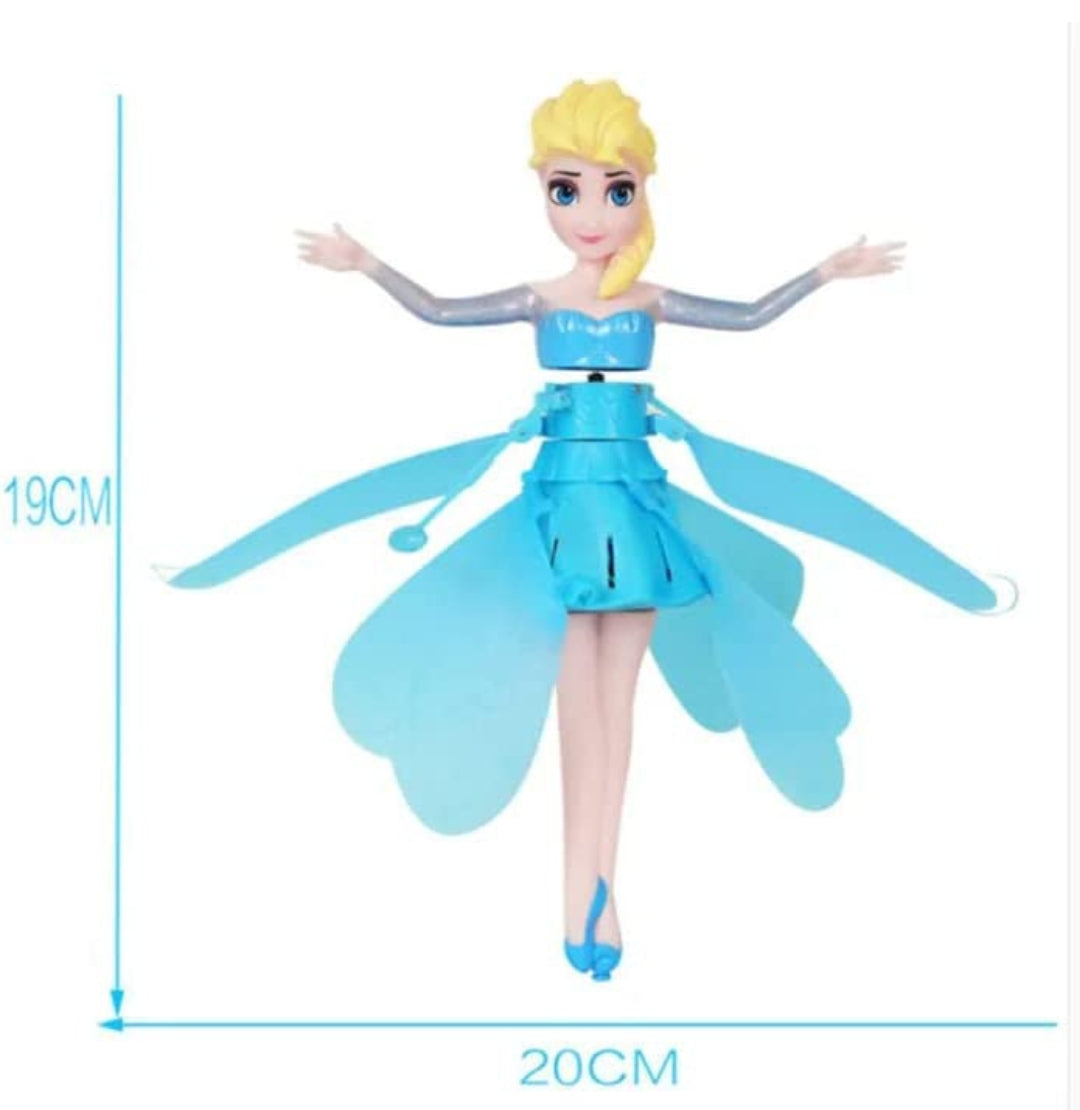 Flying Fair Blue Princess Doll Toy (Hand touch Sensory Fly)
