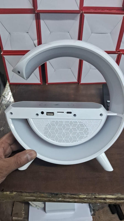 Wireless Charging Atmosphere Lamp with Bluetooth Google Speaker ( 1 year warranty)
